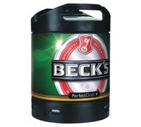 4X BECK'S PILS Perfect Draft 6 Litri 4,9 % Vol MEHRWEG