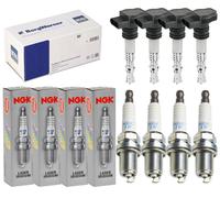 4x Beru Bobina + 4x Iridio Laser Candela NGK per Suzuki Grand Vitara II JT