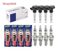 4x Beru Bobina Accensione + 4x NGK Candela Iridio Ix Adatto A per Mazda 323 Bj