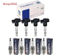 4x Beru Bobina Accensione + Candela per Audi Tt 8N3 1.8 T Quattro VW Sharan 7M8