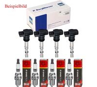4x Beru Bobina Accensione + Champion Candela per BMW 3er Compatto E46 316 Ti