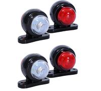 4X Bianco Rosso Angolo Indicatore Laterale Luci LED Profilo Camion Parte 12V 24V