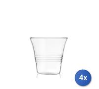 4x Bicchieri In Vetro Borosilicato, Modello 4You, 10Cl