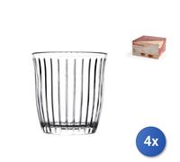 4x Bicchieri Joy Dof In Vetro Cl 36