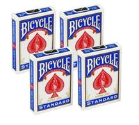 4x Bicycle Carte Da Gioco Retro Stampate Su Entrambe Le Facce Per Trucchi