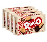 4X Biscotti Nocciole e Cacao, Biscotti Farciti con Crema alla Nocciola e Cacao, per ringo 330g