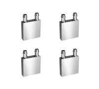 4X Blocco di Raffreddamento Ad Acqua Nel Alluminio 40X40X12mm Dispositivo di Raffreddamento per Radiatore CPU del Computer