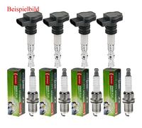 4x Blue Print Bobina Accensione + Denso Candela per Hyundai i30 Fd 1.4 Kia Venga