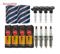 4x Bobina Accensione Bosch + 4x NGK Candela V-Line per VW Golf VI 5K1 1.4 6R_1.2