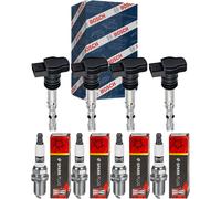 4x Bobina Accensione Bosch + Champion Candela per Suzuki Alto HA24