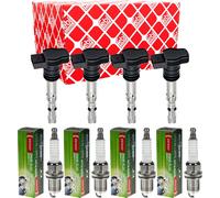 4x Bobina di FEBI BILSTEIN+denitrifikation candela per Honda Civic VIII