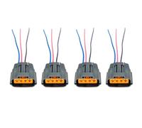4x Bobine di Accensione Spina Cablaggio Compatibile con Lancer Evolution Ralliart EVO 10 EVOX 10 2.0 1831A042 1832A042 H6T11471 UF599