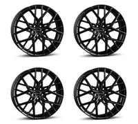 4x Borbet cerchi in alluminio BY 8x18 ET30 5x112 black matt