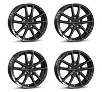 4x Borbet cerchi in alluminio W 7x17 ET40 5x112 mistral anthracite glossy