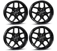 4x Borbet cerchi in alluminio Y 8.5x19 ET44 5x112 black glossy