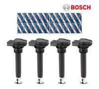 4x Bosch 0221604115 Modulo Accensione Bobina Per Audi A3 A4 VW Golf V Passat Sko