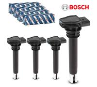 4x Bosch 0221604115 Modulo Accensione Bobina Per Audi VW Golf Seat Skoda
