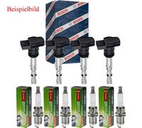 4x Bosch Bobina + Denso Candela per Toyota Rav 4 V _A5_ 2.5 Hybrid Lexus