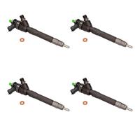 4X BOSCH Iniettore Per Renault Trafic III Kasten FG_ 1.6 dCi 125 Opel