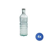 4x Bottiglia Home Trasparente Lt 1,5 Vetro