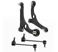 4x Braccio di controllo anteriore compatibile con Dodge Dart 2013 2014 2015 2016 MS251201 K750691 Bracci oscillanti inferiori Bar End Links Balance Rod Ball Head Steering Tie Rods