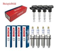 4x Bremi Bobina + 4x Bosch Candela Doppio Platino per Mazda 6 Hatchback Gg 2.0