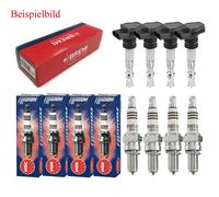 4x Bremi Bobina Accensione + 4x NGK Candela Iridio Ix Adatto per Suzuki Alto