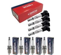 4x Bremi Bobina Accensione + Beru Candela per Mazda 323 S VI Bj 1.5 16V