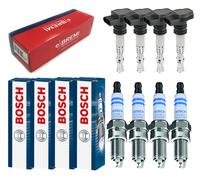 4x Bremi Bobina Accensione + Bosch Candela per Toyota Aygo WNB1_KGB1_1.0