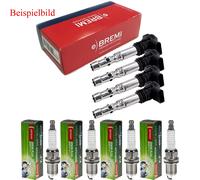 4x Bremi Bobina Accensione + Denso Candela per Mazda 6 Hatchback Gg 2.3