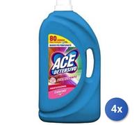 4x Bundle Ace Lavatrice 80 Lavaggi Liquido Color Prof Lt 4
