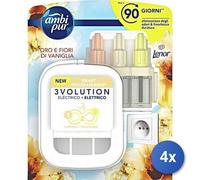 4x Bundle Ambipur 3 Volution Diffusore+Ricarica Oro Ml20
