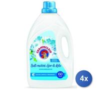 4x Bundle Chante Clair Ammorbidente 3000 Ml. 60 Misurini Sali Marin