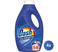 4x Bundle Dash Lavatrice Liquido 58 Misurini Classico