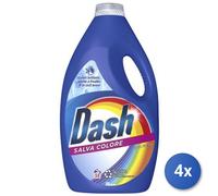 4x Bundle Dash Lavatrice Liquido 58 Misurini Colore