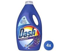 4x Bundle Dash Lavatrice Liquido 58 Misurini Lavanda