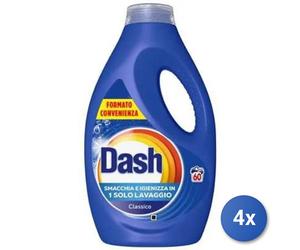 4x Bundle Dash Liquido Lavatrice Classico 60 Lavaggi Ml 2700