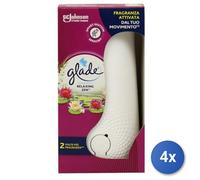 4x Bundle Glade Sense&Spray Diffusore Elettrico Base Ocean Adventure