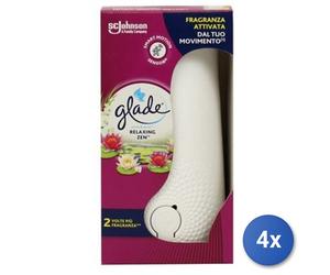 4x Bundle Glade Sense&Spray Diffusore Elettrico Base Ocean Adventure