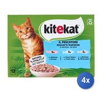 4x Bundle Kitekat Gatto 12 Buste Pescatore