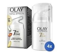 4x Bundle Olay Viso Total Effects 50 Ml. Crema Giorno+Notte
