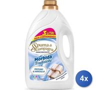 4x Bundle Spuma Di Sciampagna Ammorbidente Marsiglia Lt 3
