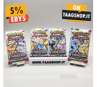4x BUSTINE PACCHETTI POKEMON EVOLUZIONI PRISMATICHE ITA FULL ART SEALED BUSTE
