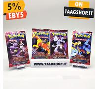 4x BUSTINE PACCHETTI POKEMON RIVALI PREDESTINATI ITA FULL ART SEALED BUSTE