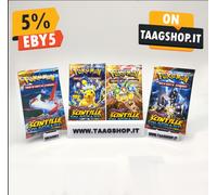 4x BUSTINE PACCHETTI POKEMON SCINTILLE FOLGORANTI ITA FULL ART SEALED BUSTE