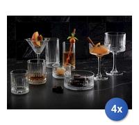 4x Calici In Vetro Trasparente, Elysia, Per Martini, 22Cl