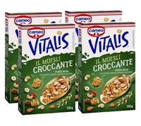4X Cameo Vitalis Muesli Croccante Frutta Secca Mandorle Anacardi Nocciole 310g