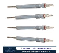 4x Candelette Accensione per AUDI TT (8J_,FV_) 2.0 TDI + ROADSTER 2008- CD2127