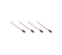 4X Car Caricabatterie Accendisigari Presa Femmina Nero Cavo da 26 cm