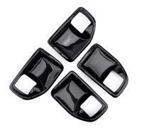4x Carbon Fiber Style Inner Door Handle Bowl Trim fit for Jeep Wrangler JK 11-17